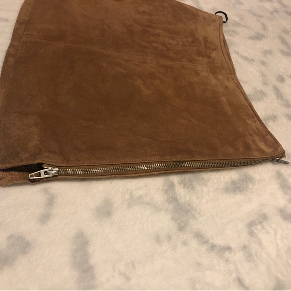 BLANK NYC SUEDE CAMEL SIDE ZIPPER MINI SKIRT SIZE (29) - Picture 7 of 13